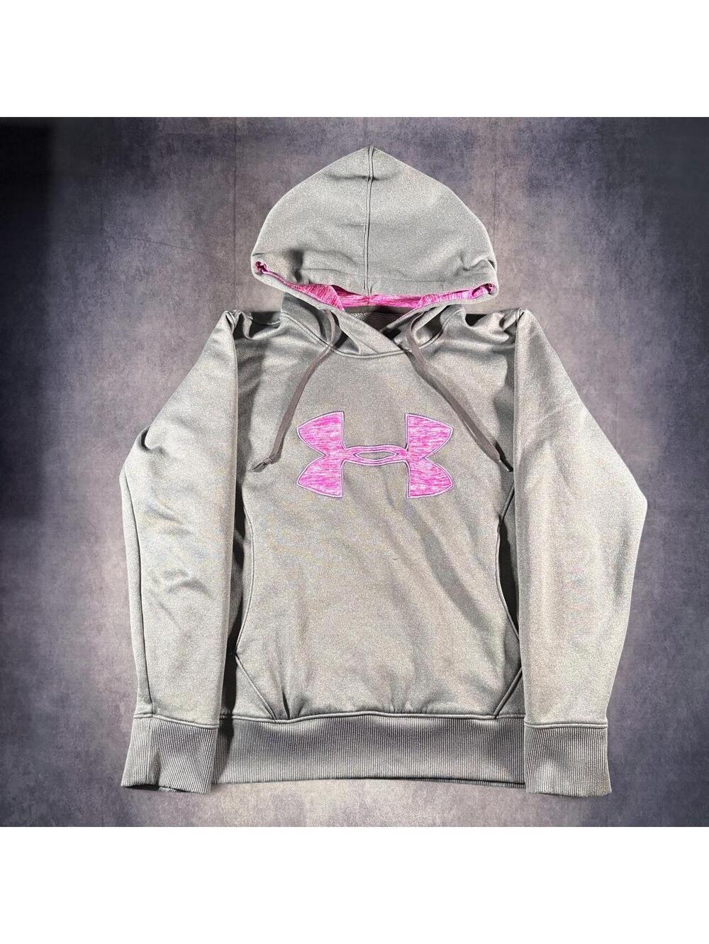 Women’s Under Armour Storm Gray Hoodie with Pink Logo